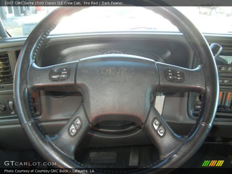 Fire Red / Dark Pewter 2007 GMC Sierra 1500 Classic SLE Crew Cab