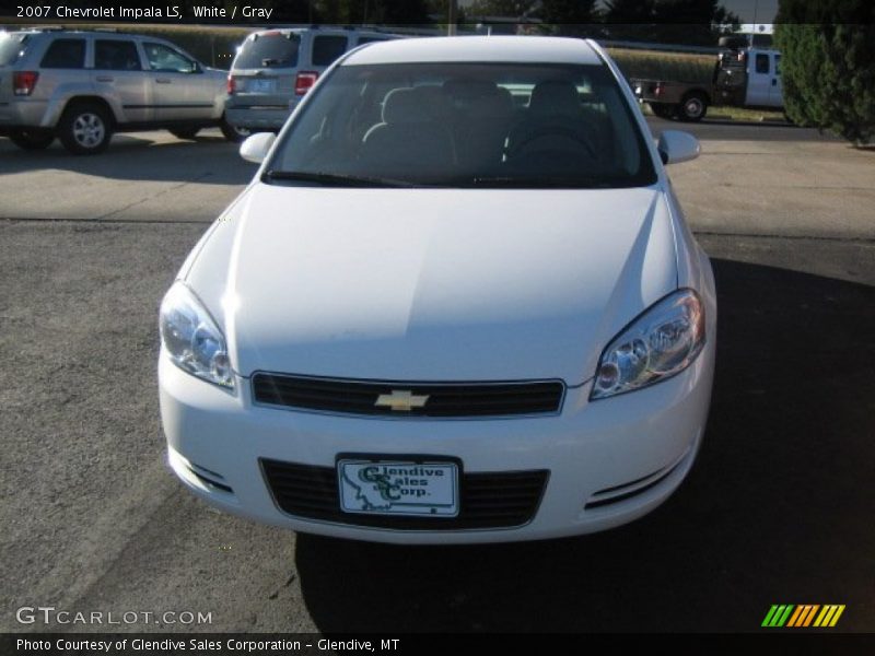 White / Gray 2007 Chevrolet Impala LS