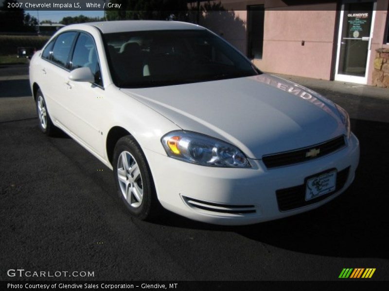 White / Gray 2007 Chevrolet Impala LS
