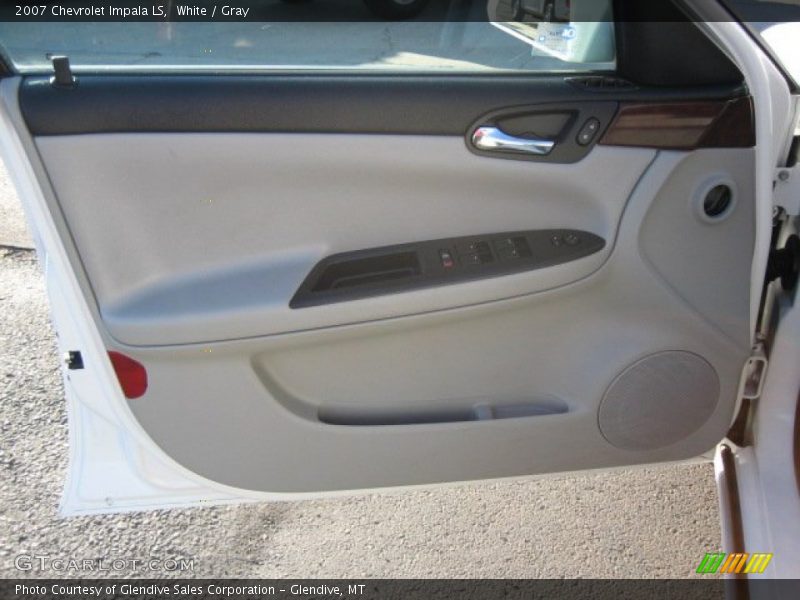 White / Gray 2007 Chevrolet Impala LS