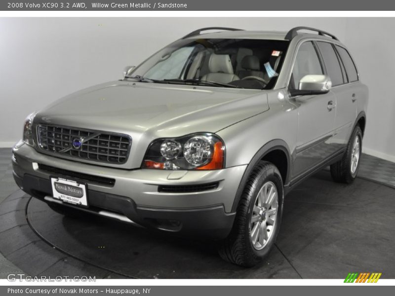 Willow Green Metallic / Sandstone 2008 Volvo XC90 3.2 AWD