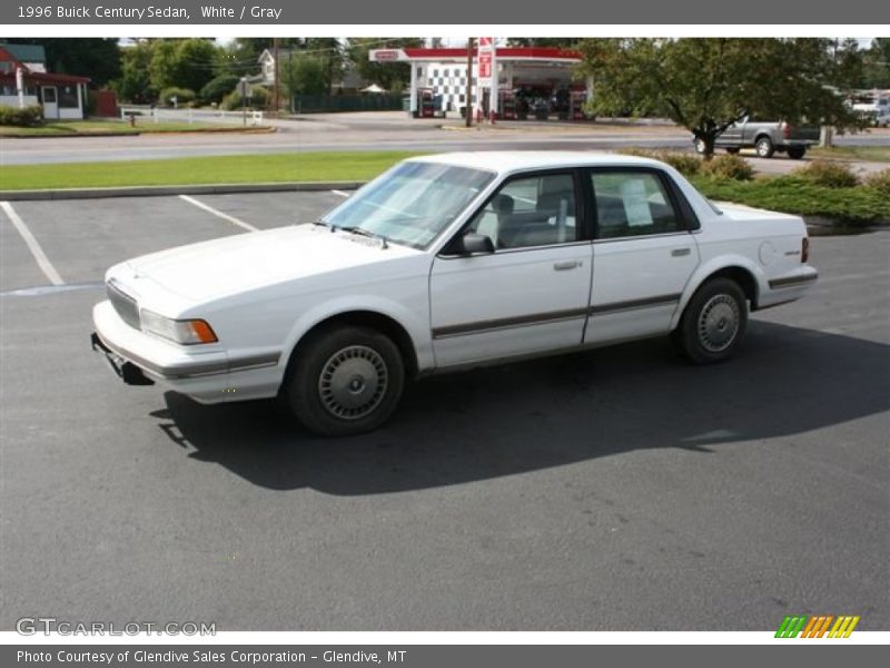 White / Gray 1996 Buick Century Sedan