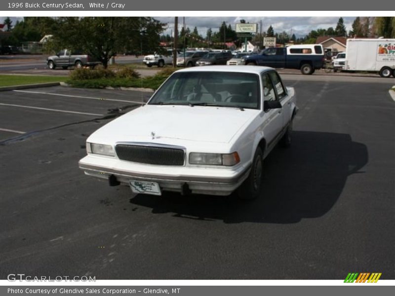 White / Gray 1996 Buick Century Sedan