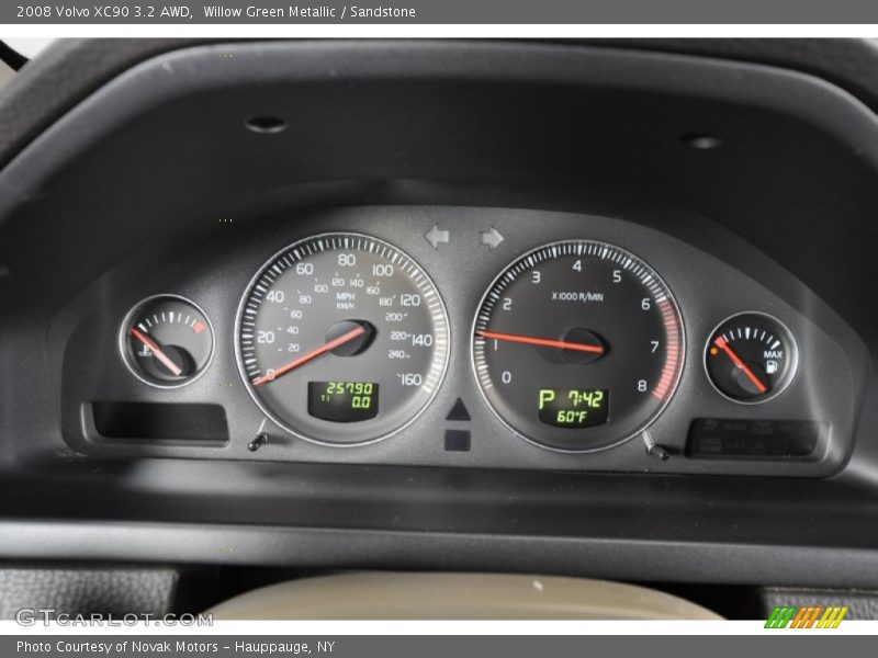 Willow Green Metallic / Sandstone 2008 Volvo XC90 3.2 AWD
