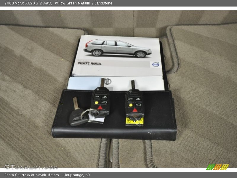 Willow Green Metallic / Sandstone 2008 Volvo XC90 3.2 AWD