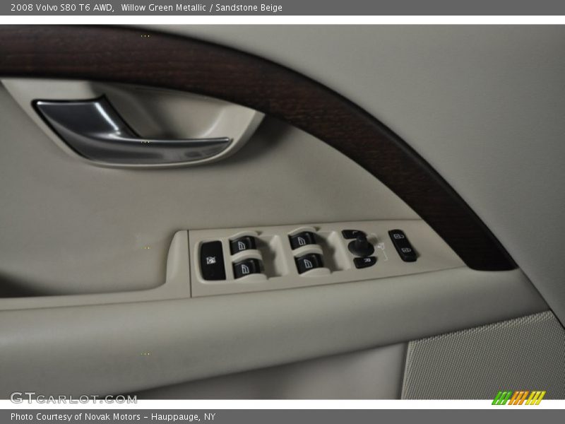 Willow Green Metallic / Sandstone Beige 2008 Volvo S80 T6 AWD