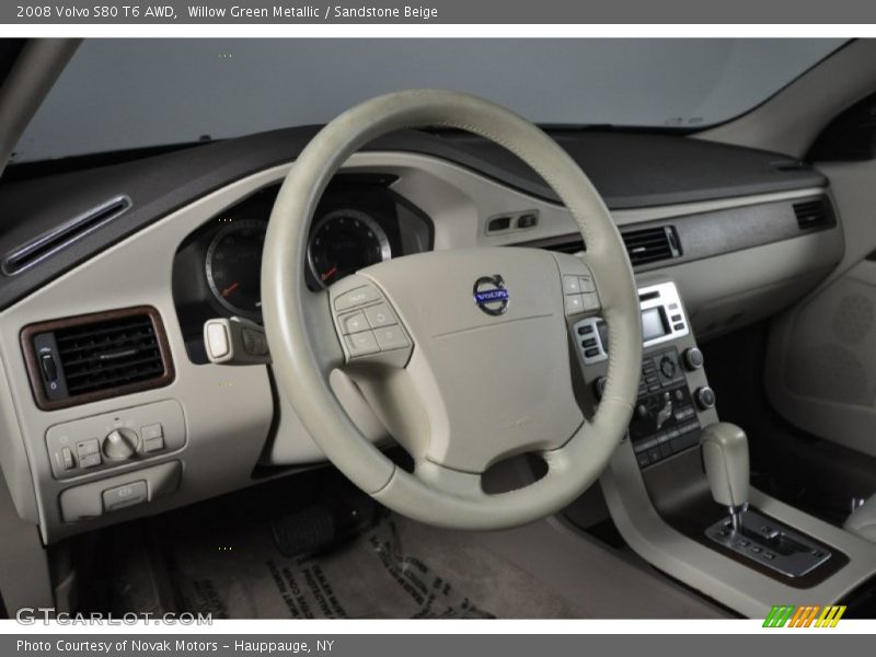 Willow Green Metallic / Sandstone Beige 2008 Volvo S80 T6 AWD