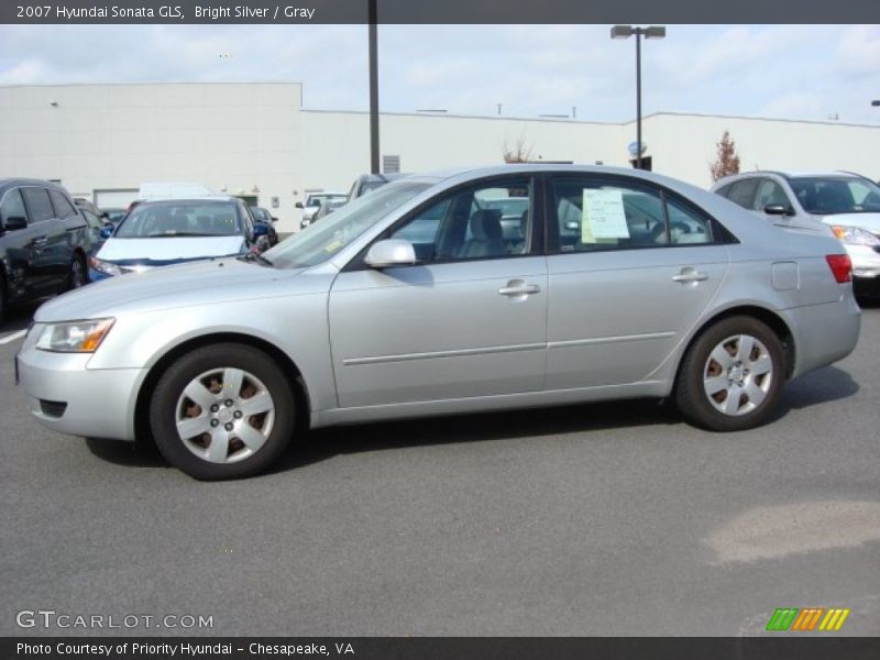 Bright Silver / Gray 2007 Hyundai Sonata GLS