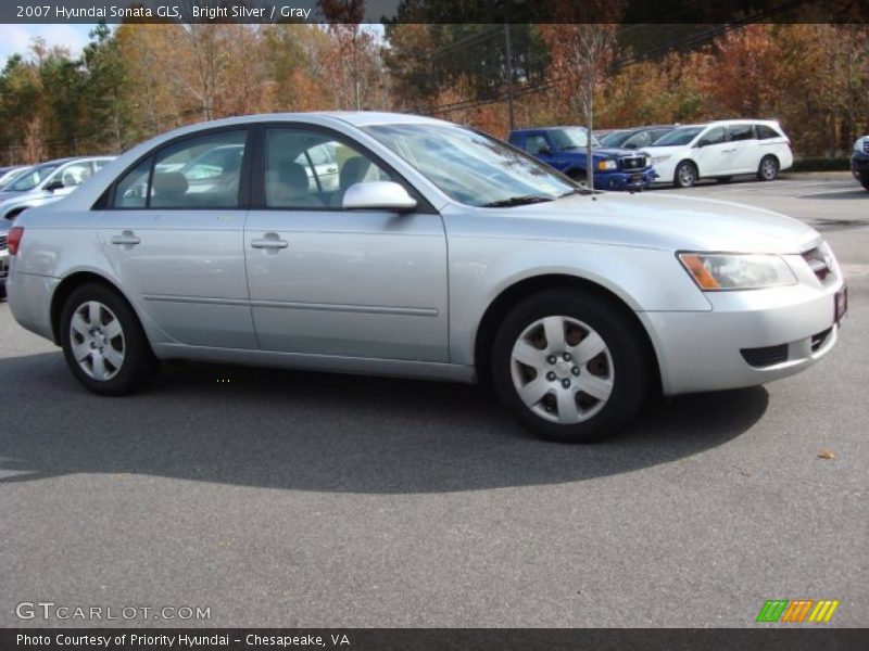Bright Silver / Gray 2007 Hyundai Sonata GLS