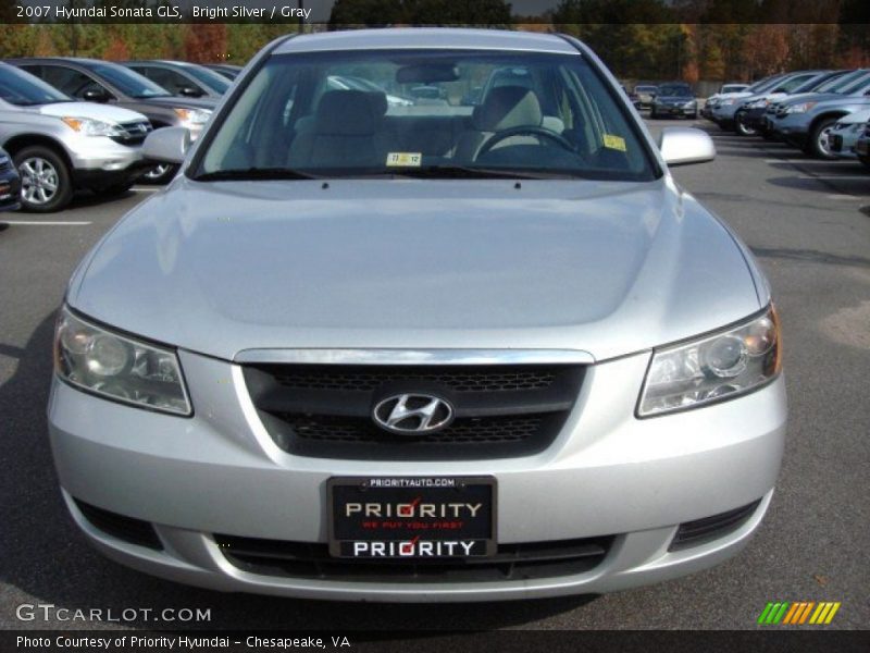 Bright Silver / Gray 2007 Hyundai Sonata GLS