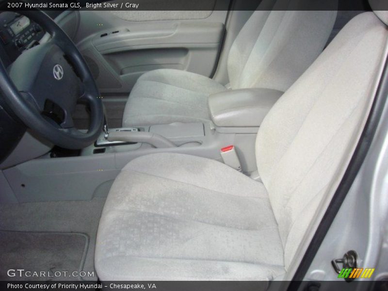 Bright Silver / Gray 2007 Hyundai Sonata GLS