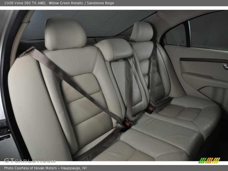 Willow Green Metallic / Sandstone Beige 2008 Volvo S80 T6 AWD