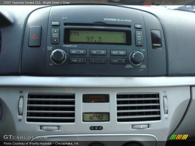 Bright Silver / Gray 2007 Hyundai Sonata GLS