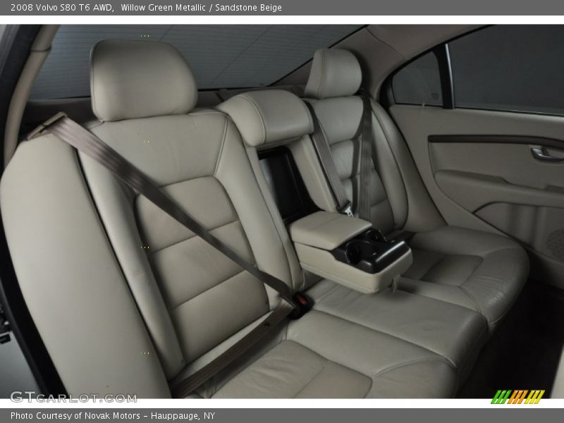 Willow Green Metallic / Sandstone Beige 2008 Volvo S80 T6 AWD