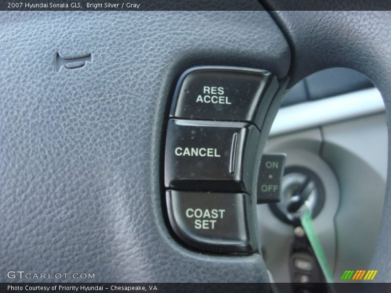 Bright Silver / Gray 2007 Hyundai Sonata GLS