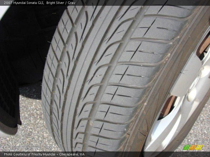Bright Silver / Gray 2007 Hyundai Sonata GLS