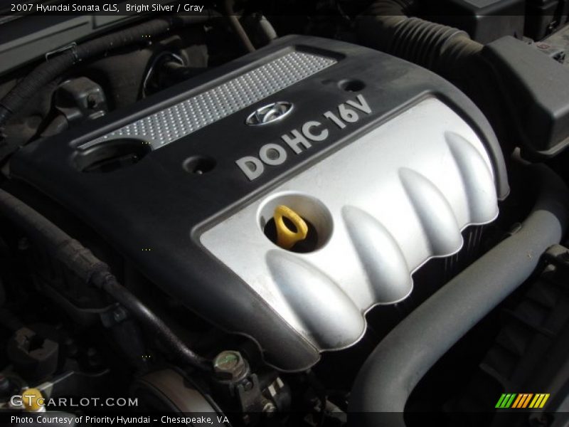 Bright Silver / Gray 2007 Hyundai Sonata GLS
