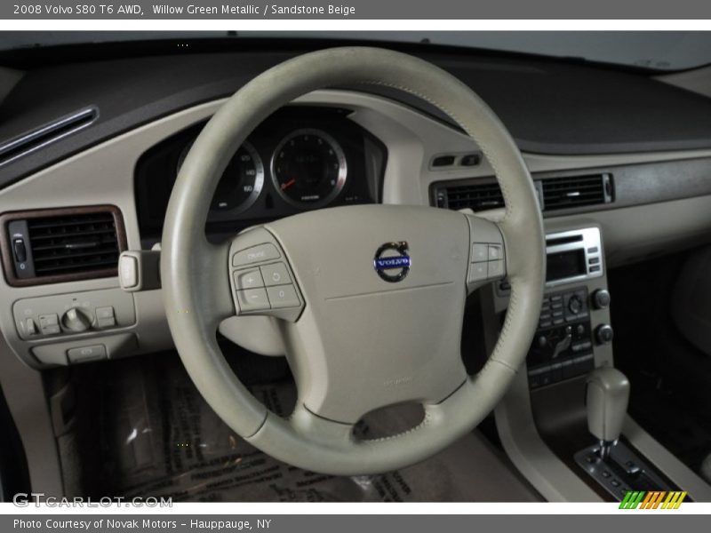 Willow Green Metallic / Sandstone Beige 2008 Volvo S80 T6 AWD