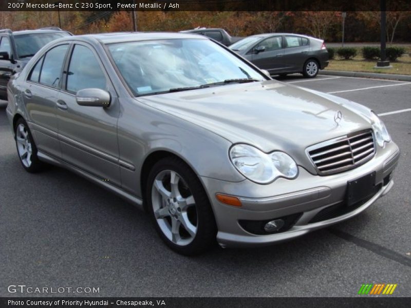 Pewter Metallic / Ash 2007 Mercedes-Benz C 230 Sport