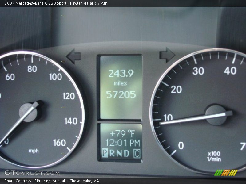 Pewter Metallic / Ash 2007 Mercedes-Benz C 230 Sport