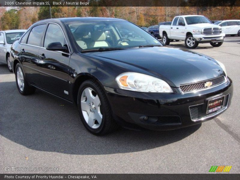 Black / Neutral Beige 2006 Chevrolet Impala SS