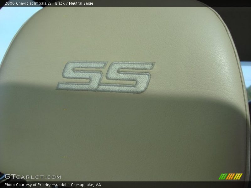 Black / Neutral Beige 2006 Chevrolet Impala SS