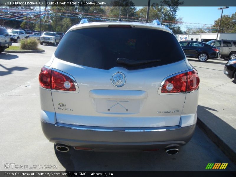 Quicksilver Metallic / Ebony/Ebony 2010 Buick Enclave CX