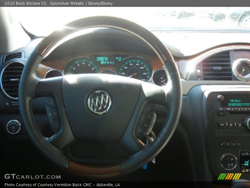 Quicksilver Metallic / Ebony/Ebony 2010 Buick Enclave CX