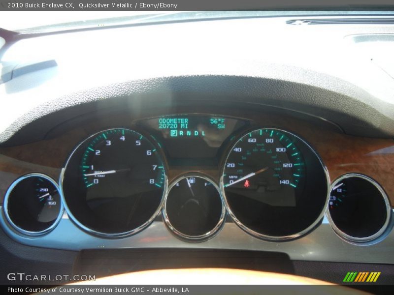 Quicksilver Metallic / Ebony/Ebony 2010 Buick Enclave CX