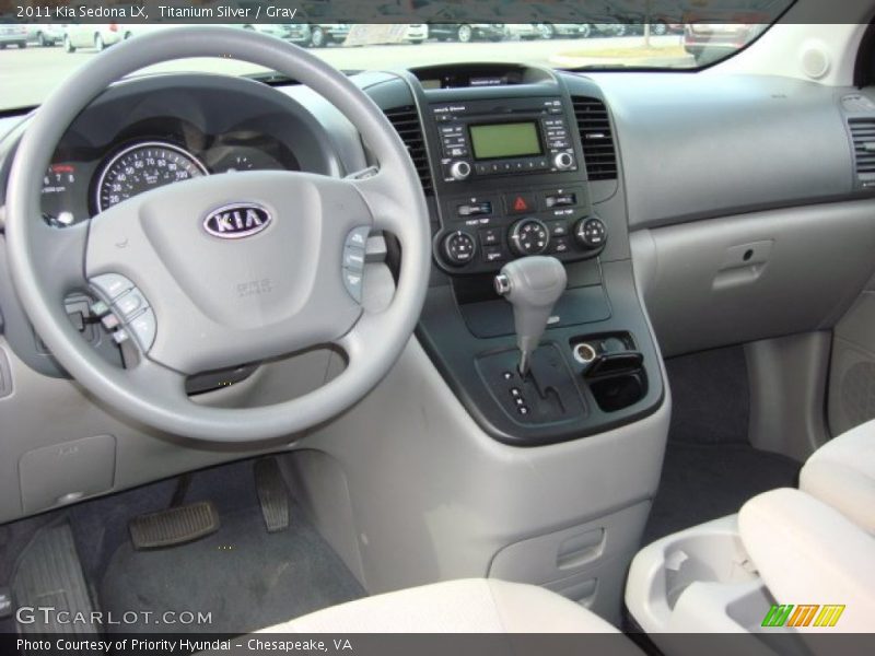 Titanium Silver / Gray 2011 Kia Sedona LX