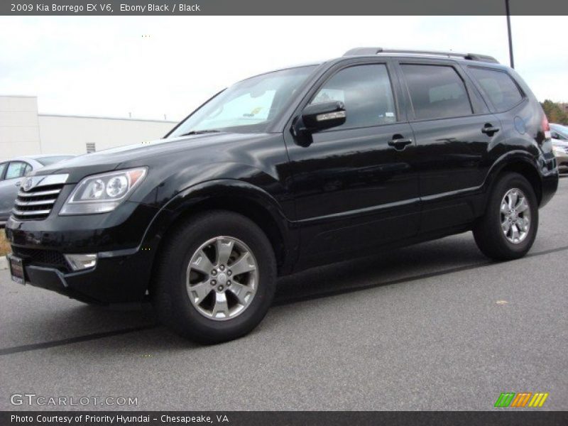 Ebony Black / Black 2009 Kia Borrego EX V6