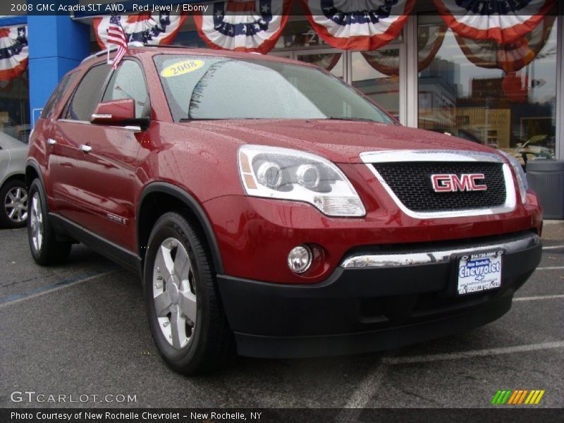 Red Jewel / Ebony 2008 GMC Acadia SLT AWD