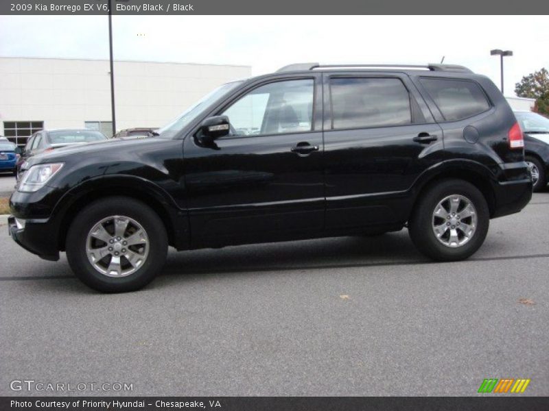 Ebony Black / Black 2009 Kia Borrego EX V6