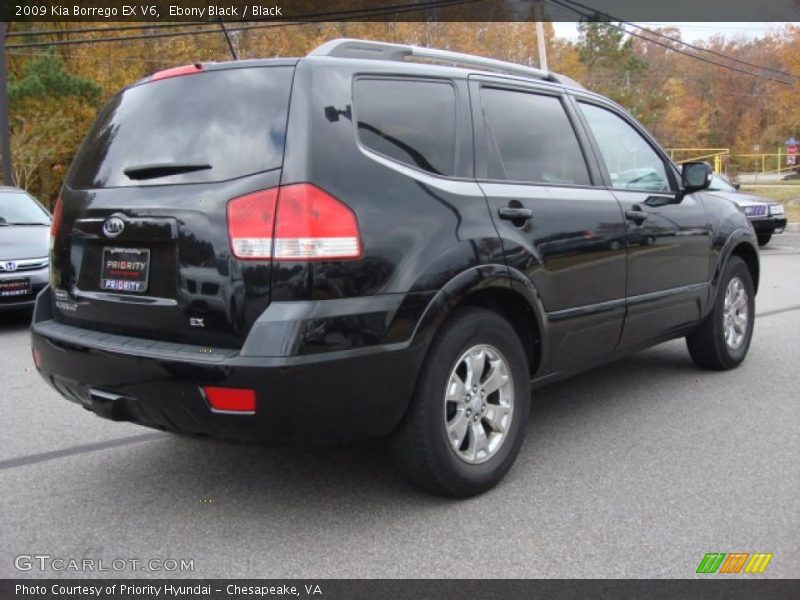 Ebony Black / Black 2009 Kia Borrego EX V6