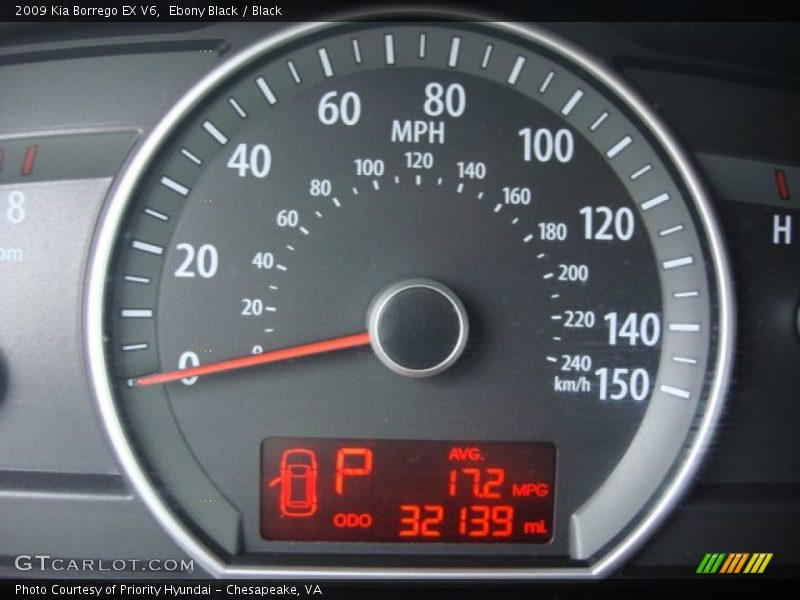 Ebony Black / Black 2009 Kia Borrego EX V6