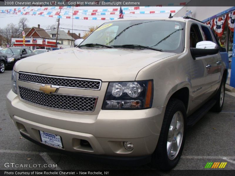 Gold Mist Metallic / Ebony/Light Cashmere 2008 Chevrolet Avalanche LTZ 4x4