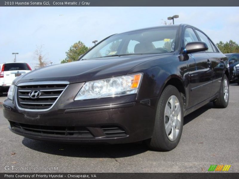 Cocoa Metallic / Gray 2010 Hyundai Sonata GLS
