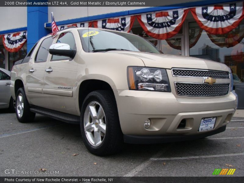 Gold Mist Metallic / Ebony/Light Cashmere 2008 Chevrolet Avalanche LTZ 4x4