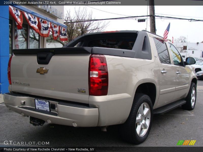 Gold Mist Metallic / Ebony/Light Cashmere 2008 Chevrolet Avalanche LTZ 4x4
