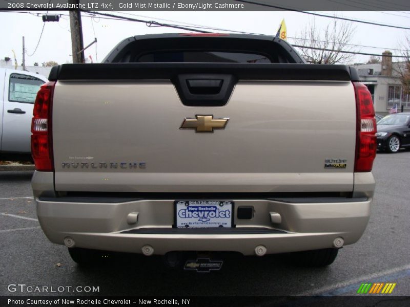 Gold Mist Metallic / Ebony/Light Cashmere 2008 Chevrolet Avalanche LTZ 4x4