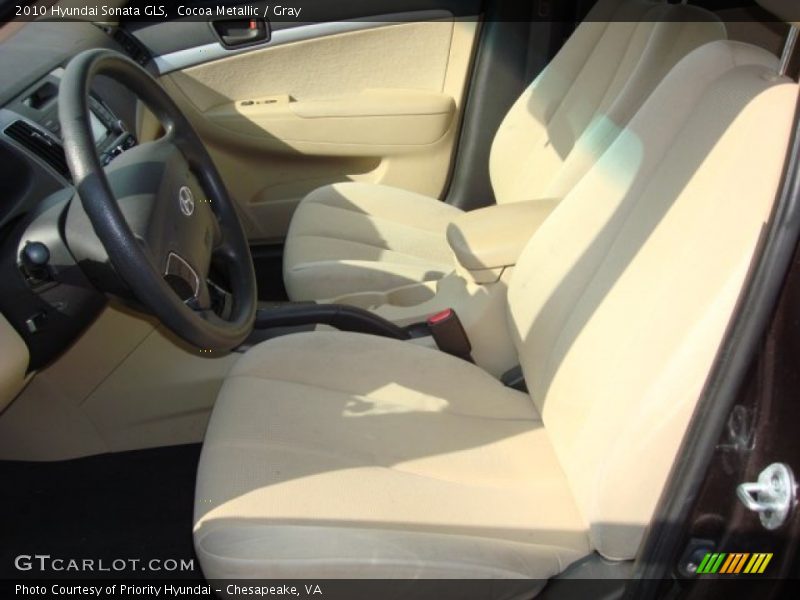 Cocoa Metallic / Gray 2010 Hyundai Sonata GLS
