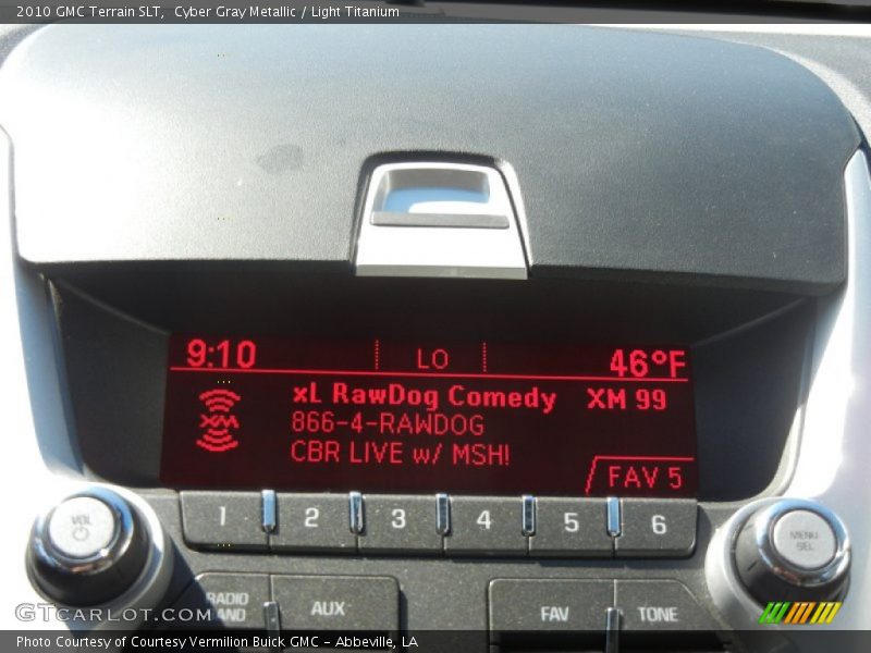 Cyber Gray Metallic / Light Titanium 2010 GMC Terrain SLT