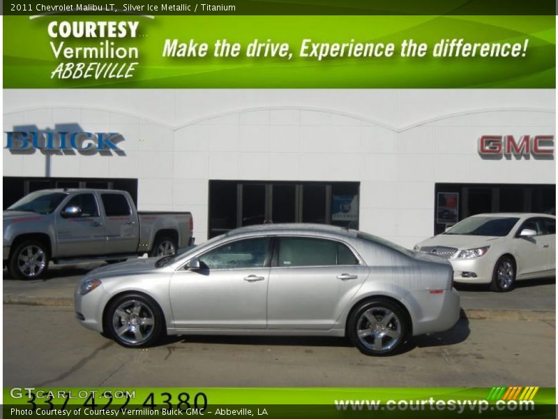 Silver Ice Metallic / Titanium 2011 Chevrolet Malibu LT