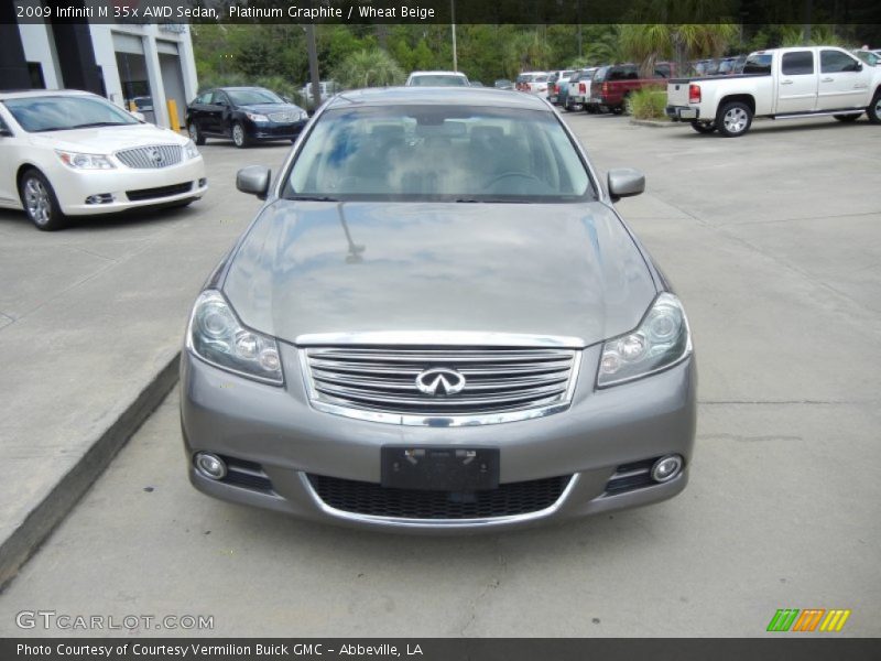 Platinum Graphite / Wheat Beige 2009 Infiniti M 35x AWD Sedan