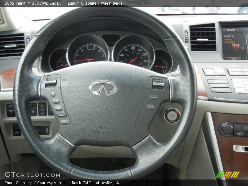 Platinum Graphite / Wheat Beige 2009 Infiniti M 35x AWD Sedan