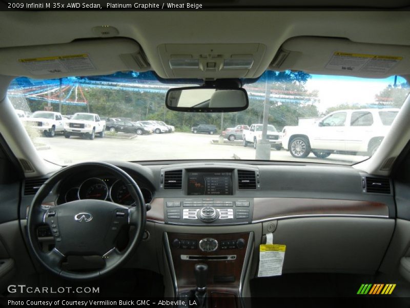 Platinum Graphite / Wheat Beige 2009 Infiniti M 35x AWD Sedan