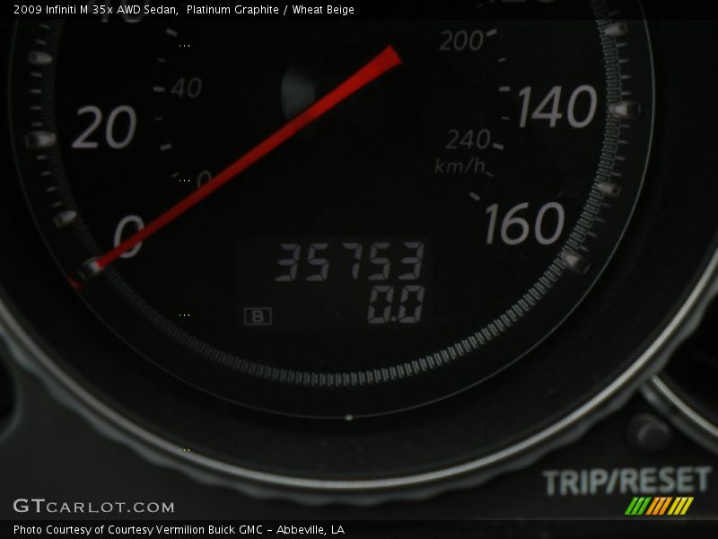 Platinum Graphite / Wheat Beige 2009 Infiniti M 35x AWD Sedan