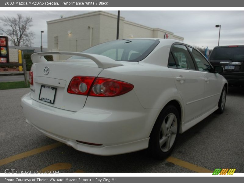 Performance White / Black 2003 Mazda MAZDA6 i Sedan