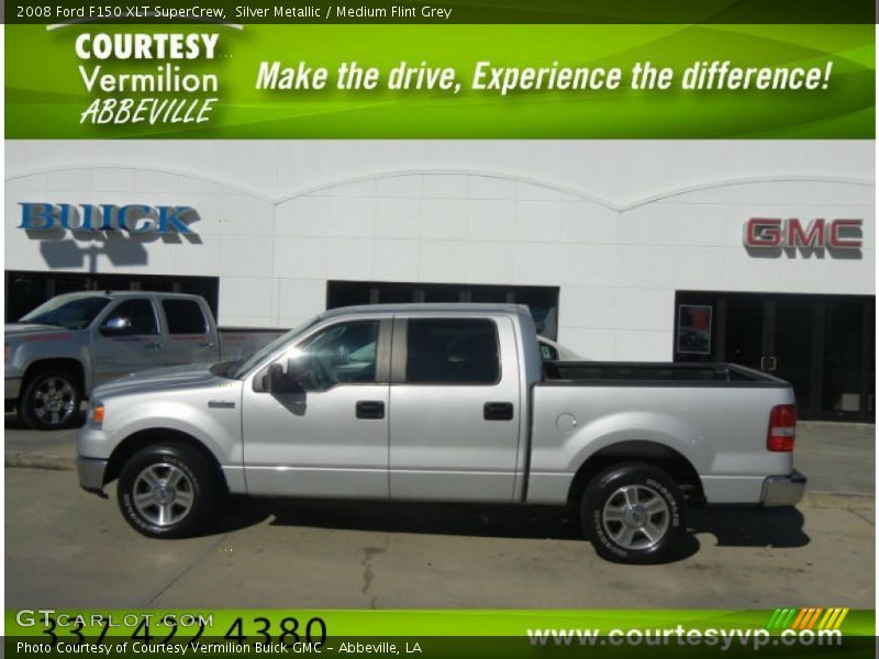 Silver Metallic / Medium Flint Grey 2008 Ford F150 XLT SuperCrew