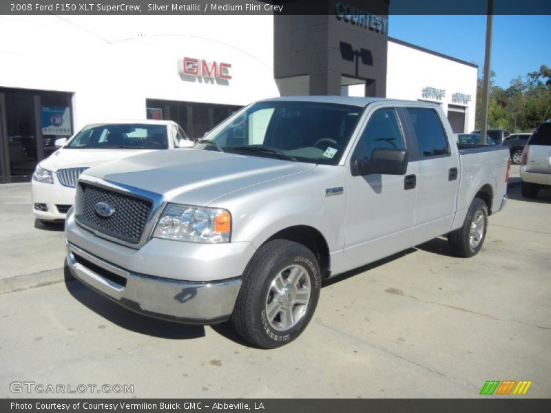 Silver Metallic / Medium Flint Grey 2008 Ford F150 XLT SuperCrew